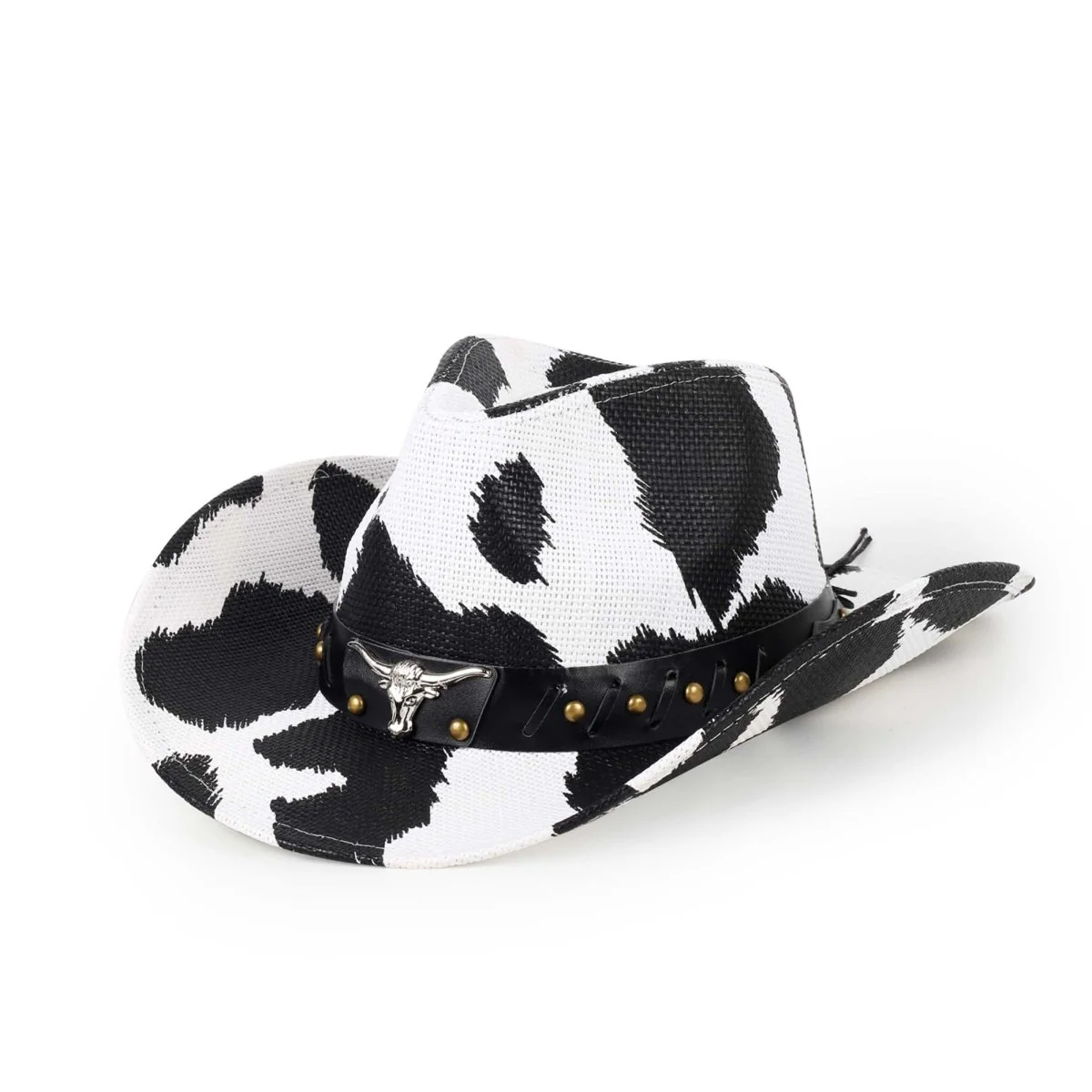 Cow Print Deluxe Cowboy Hat for Adults