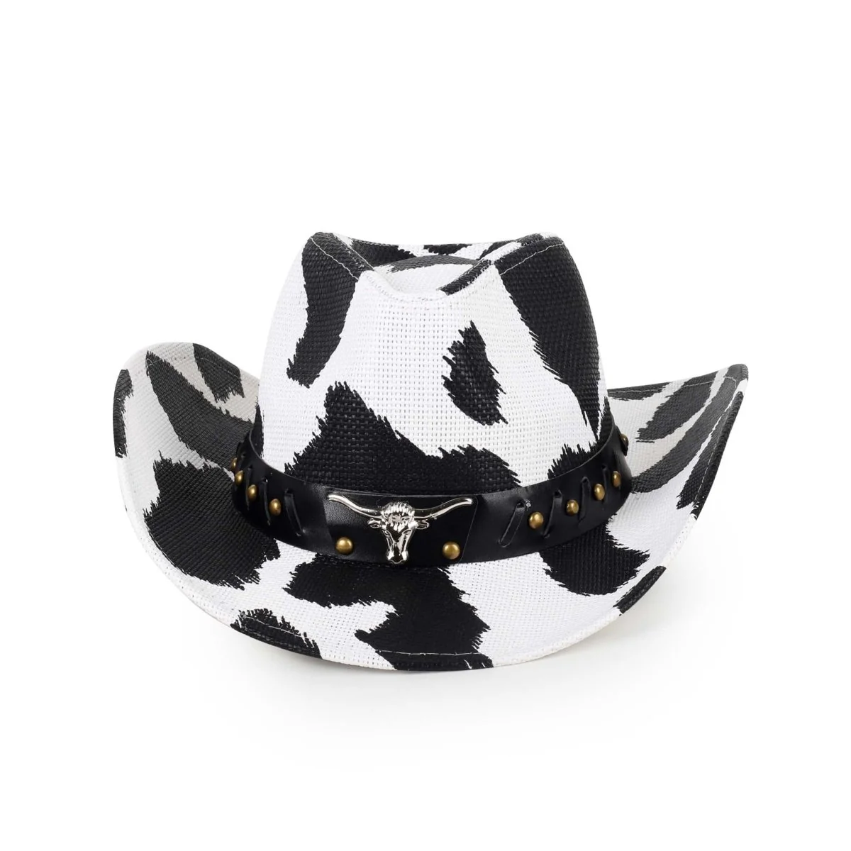 Cow Print Deluxe Cowboy Hat for Adults - Image 2