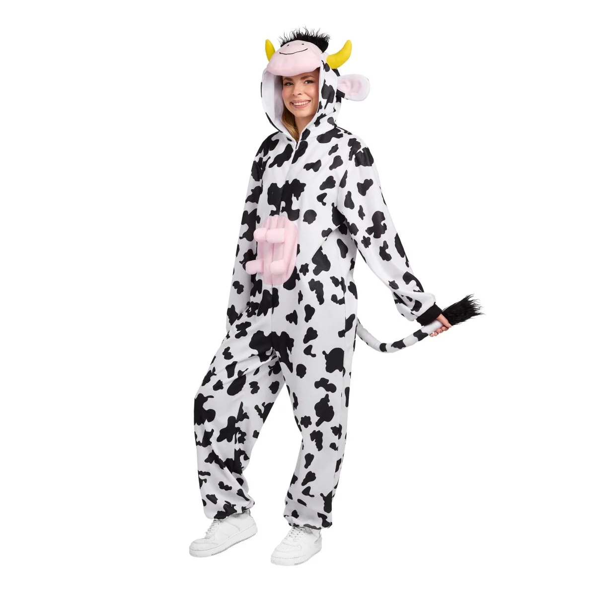 Cow Zipster Plus Size Jumpsuit for Adults - Image 2