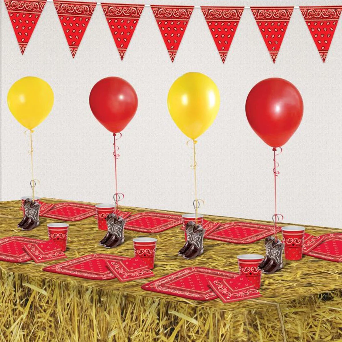 Cowboy Boots Photo and Balloon Holder, 6 Oz, 1 Count - Image 2