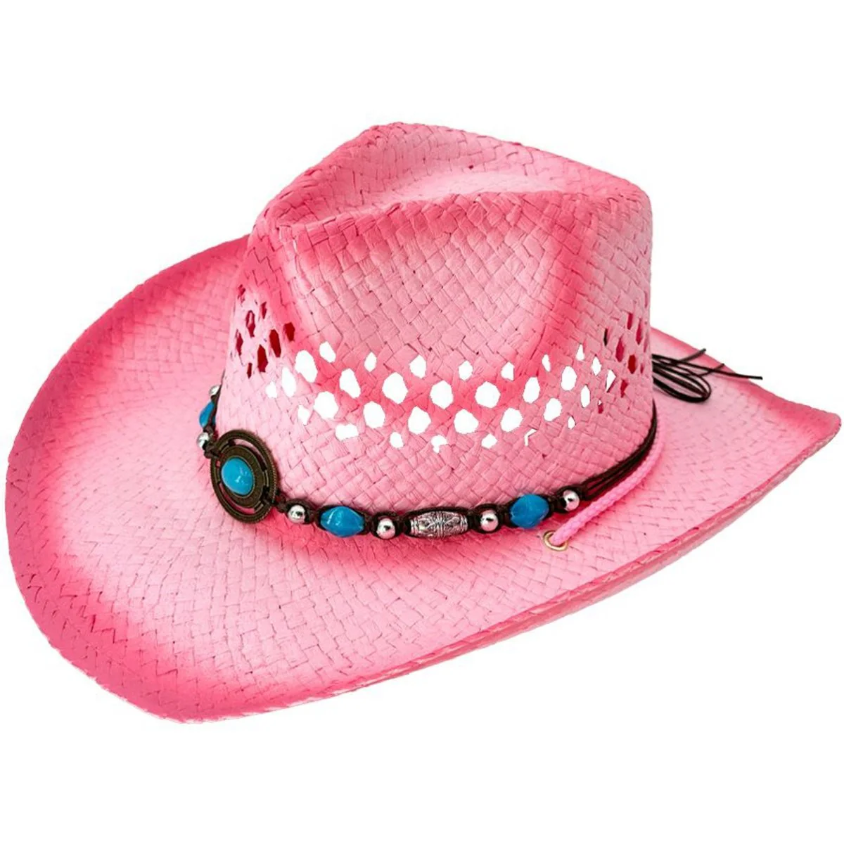 Pink cowboy hat for adults - Image 2