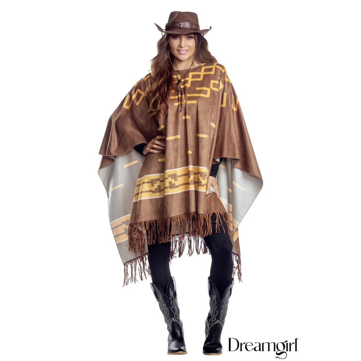Cowboy Poncho for Adults - Image 2