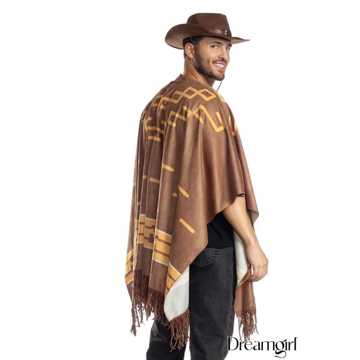 Cowboy Poncho for Adults - Image 3