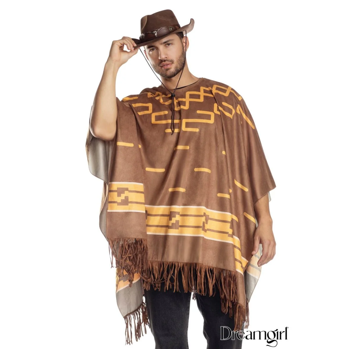 Cowboy Poncho for Adults - Image 4