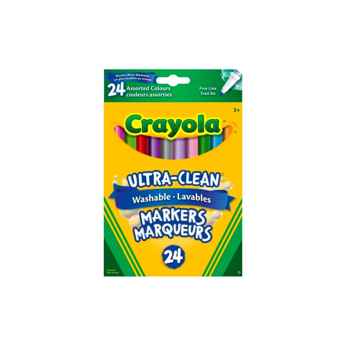 Crayola Ultra-Clean Washable Markers, 24 Count