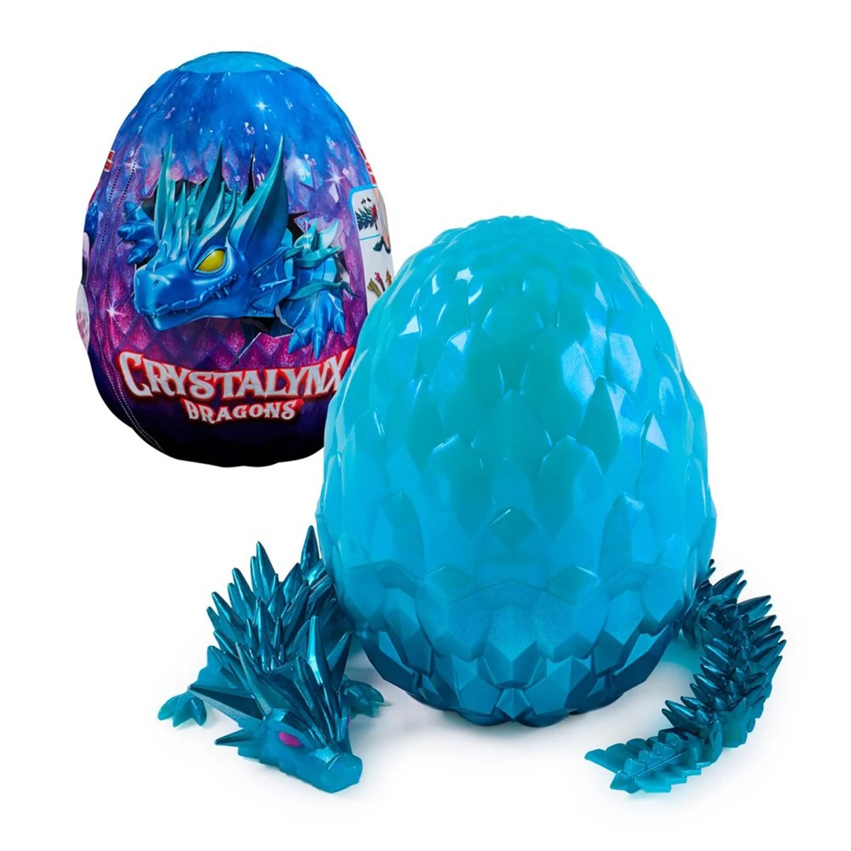 Crystalynx Articulated Dragon Figure with Egg, 12.5 Inches, Assortment, 1 Count - Image 2