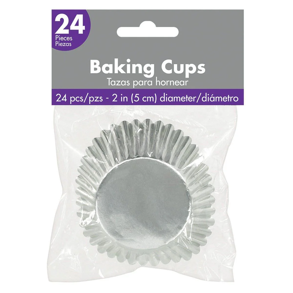 Cupcake Cases 24/pkg - Silver