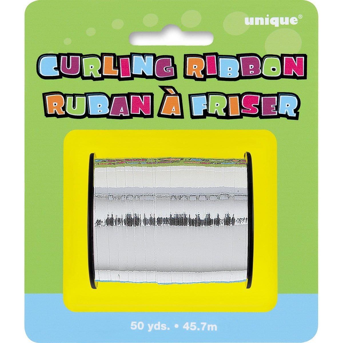 Silver Curling Ribbon, 50 Yds