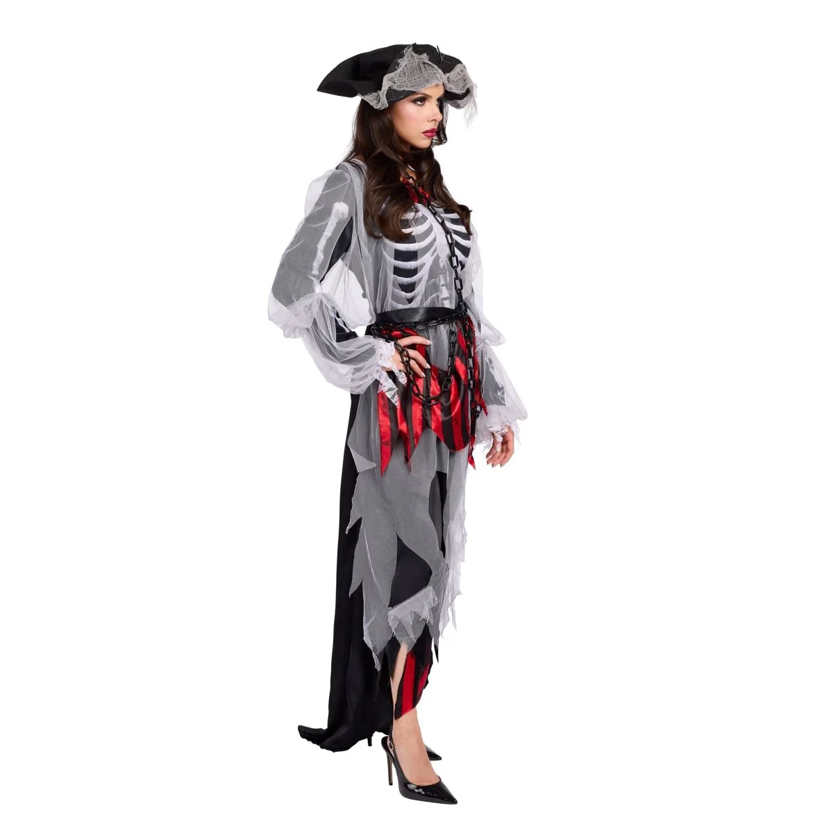 Cursed Pirate Costume for Adults, Dress and Hat - Image 2