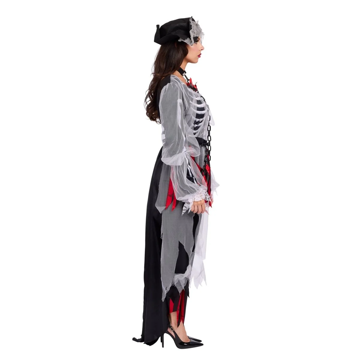 Cursed Pirate Costume for Adults, Dress and Hat - Image 3
