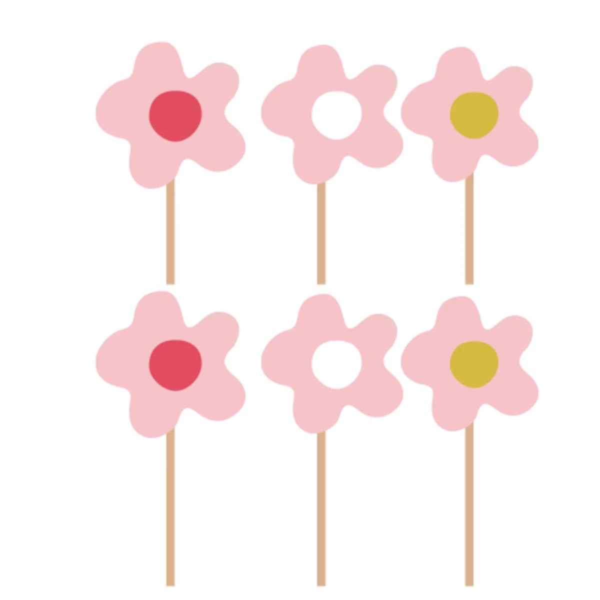 Daisy Daydream Cupcake Toppers, 12 Count