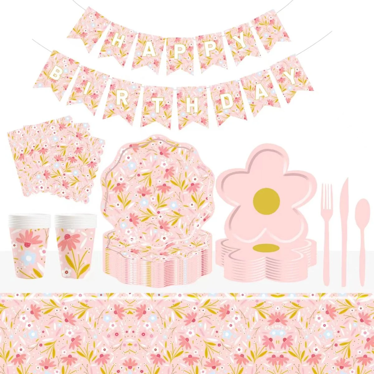 Daisy Daydream Large Lunch Napkins, 16 Count - Image 2