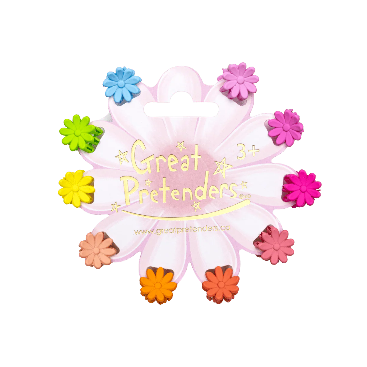 Daisy Delight Mini Hairclips, 10 Count
