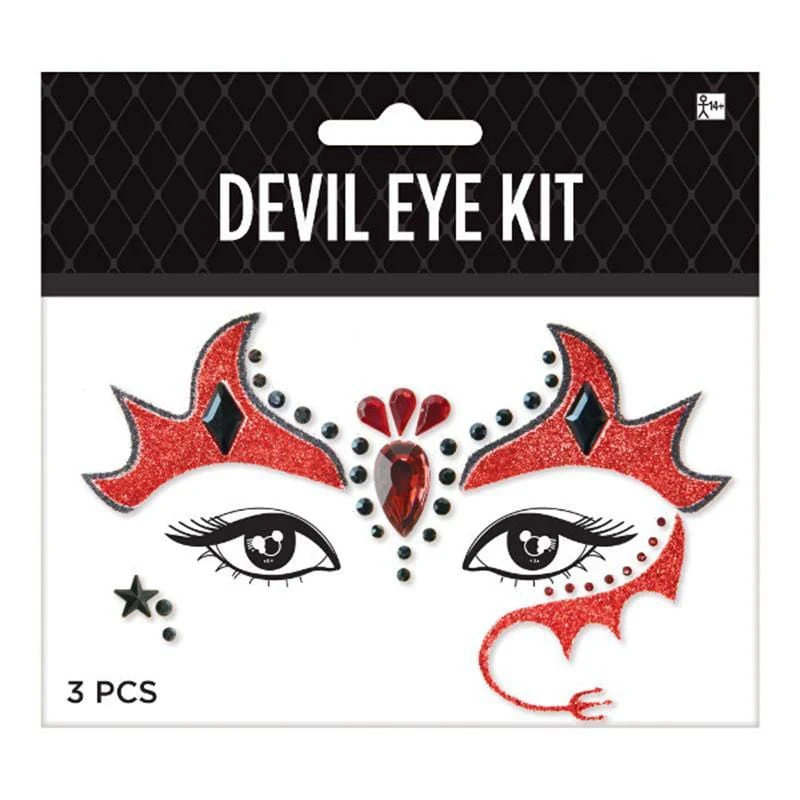 Devil face crystals