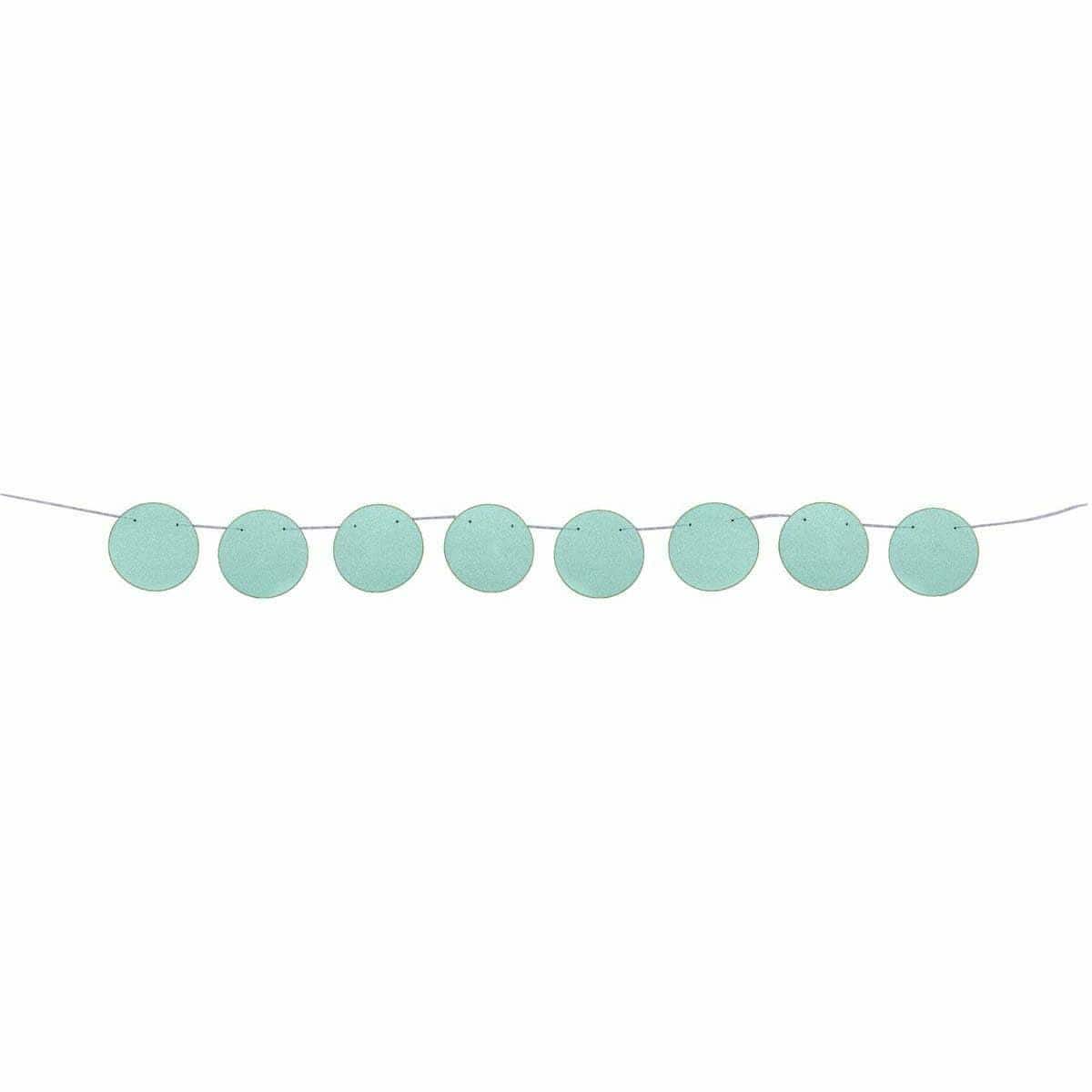 Diamond Circles Banner 8ft. - Light Blue