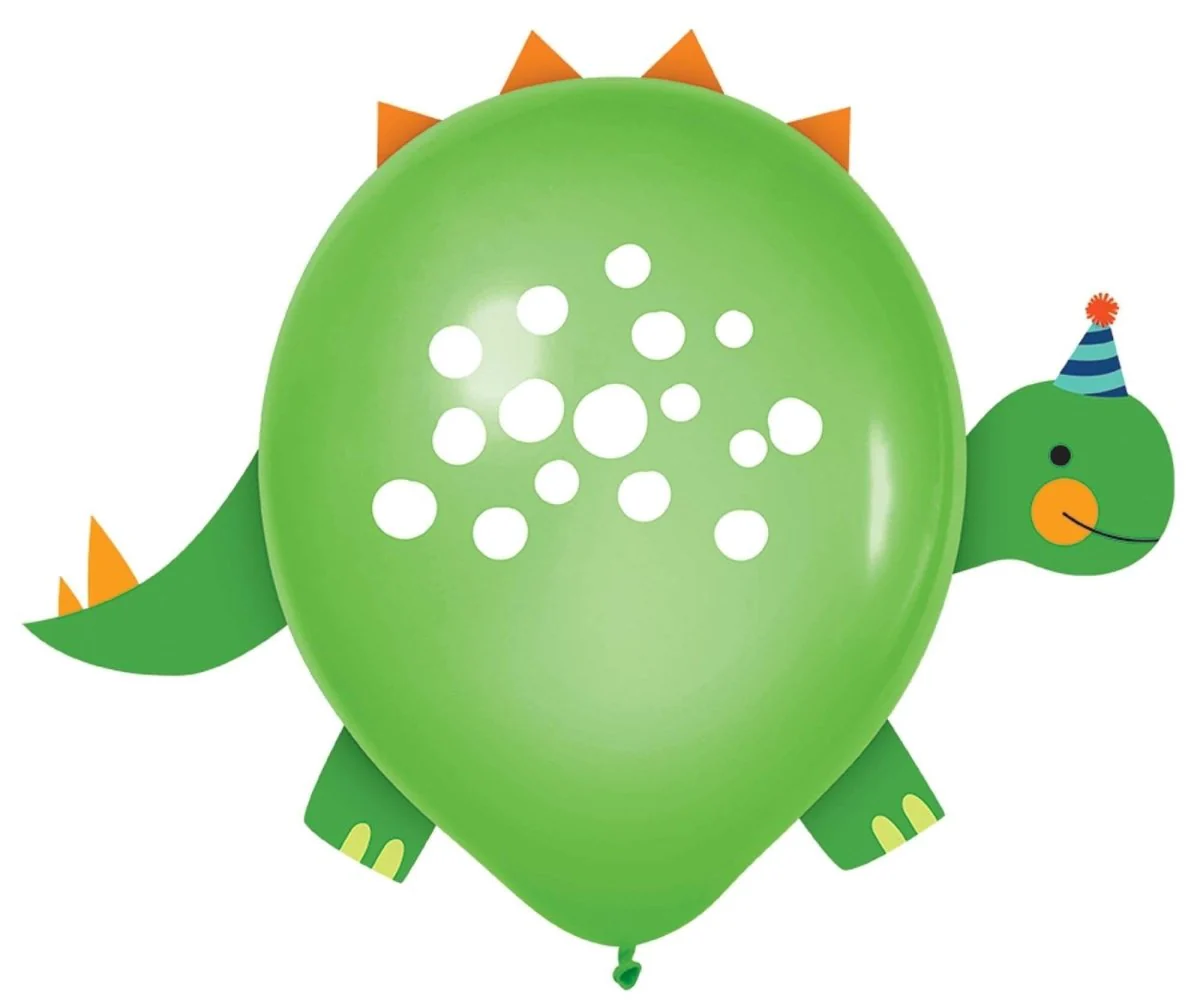 Dino-Mite - Latex Balloon 6/pkg