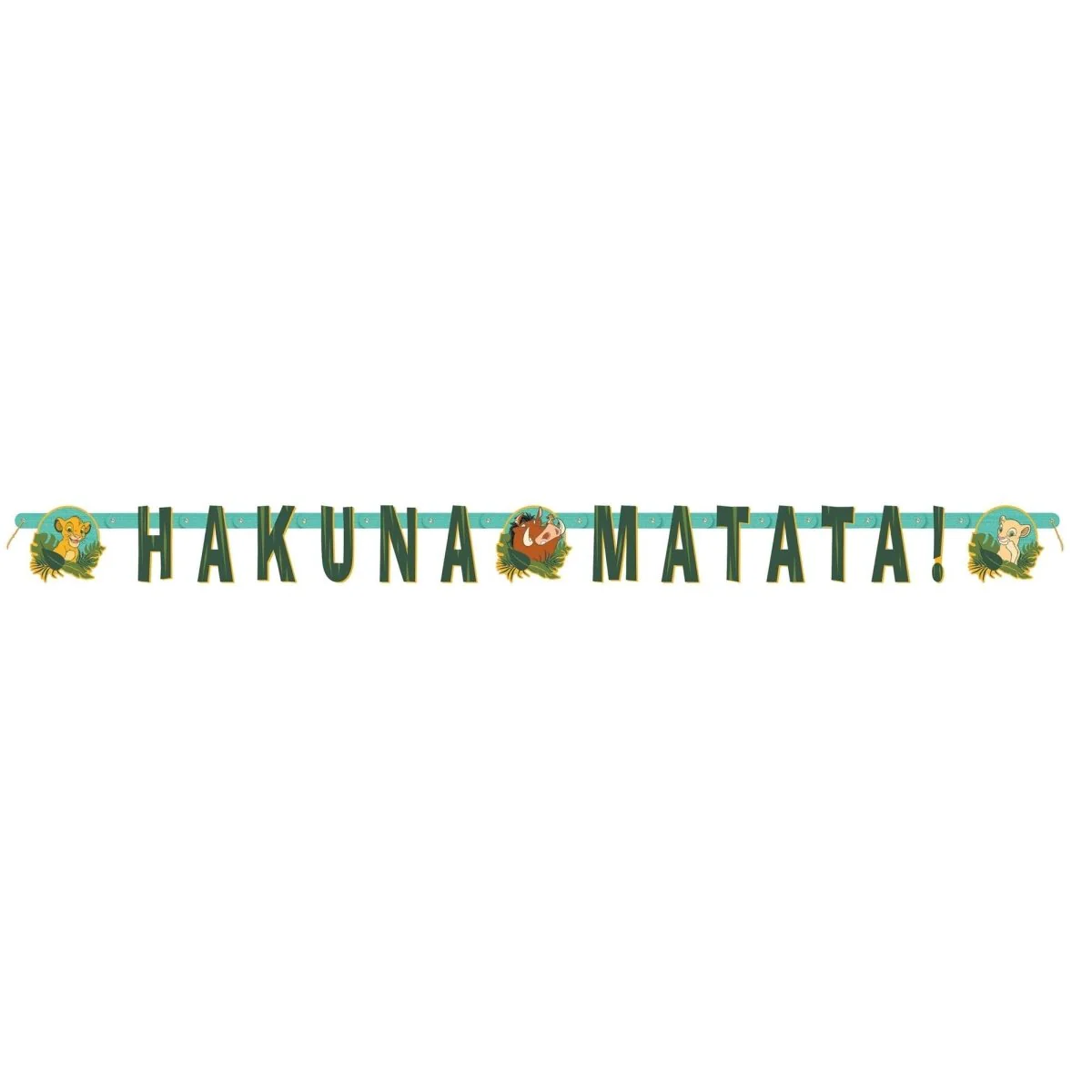 Disney Lion King Birthday "Hakuna Matata" Jointed Banner, 67 Inches, 1 Count