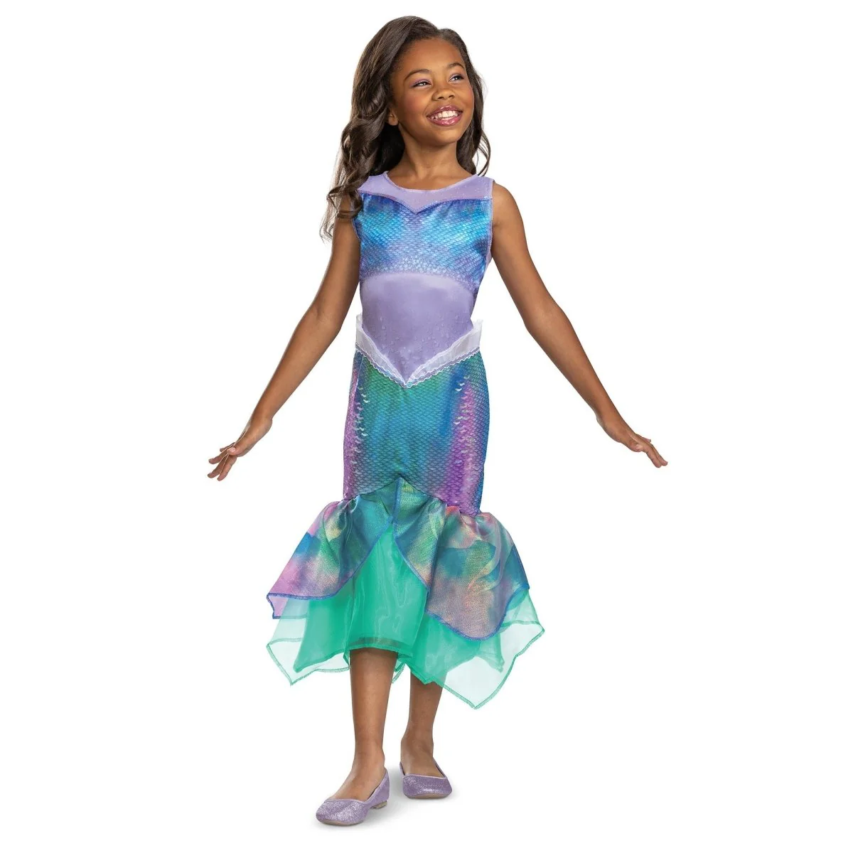 Disney Little Mermaid Ariel Classic Dress Costume for Kids, Mermaid Dress