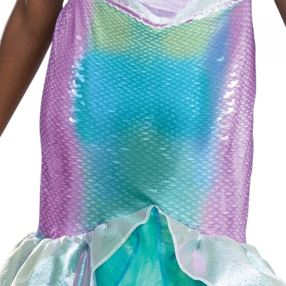Disney Little Mermaid Ariel Deluxe Dress Costume for Adults, Mermaid Dress - Image 2