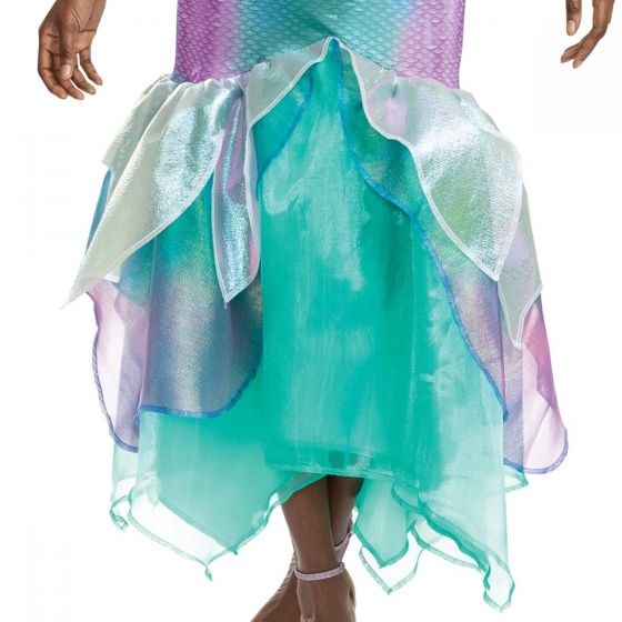 Disney Little Mermaid Ariel Deluxe Dress Costume for Adults, Mermaid Dress - Image 3