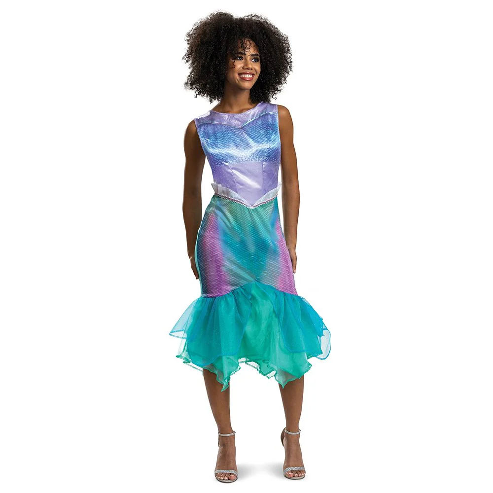 Disney Little Mermaid Ariel Dress Costume for Adults, Mermaid Dress