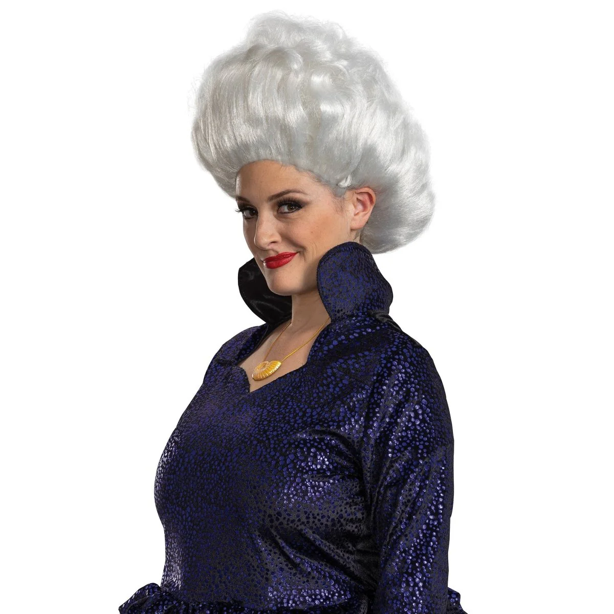 Disney Little Mermaid Ursula Deluxe Dress Costume for Adults, Sparking Black and Purple Dress - Image 2