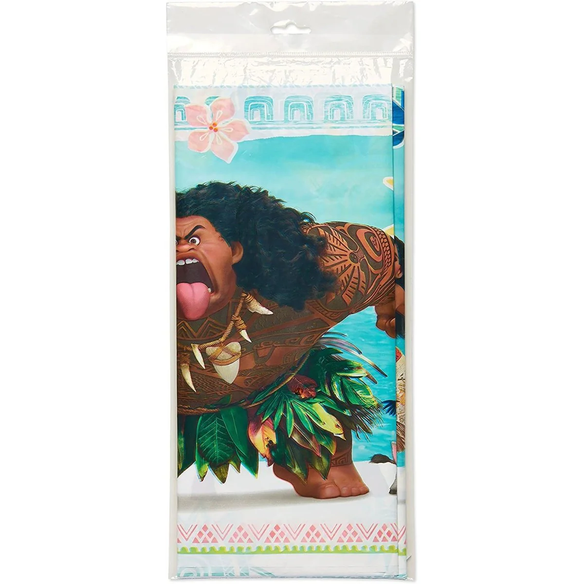 Disney Moana Plastic Tablecover, 54 x 96 Inches, 1 Count