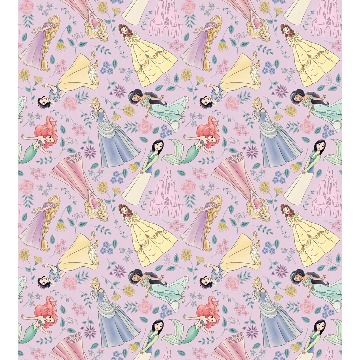 Disney Princesses Birthday Gift Wrap, 30 x 60 Inches, 1 Count
