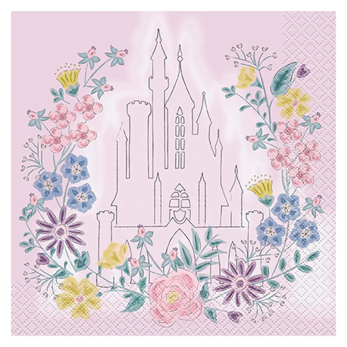 Disney Princesses Birthday Large Lunch Napkins, 16 Count