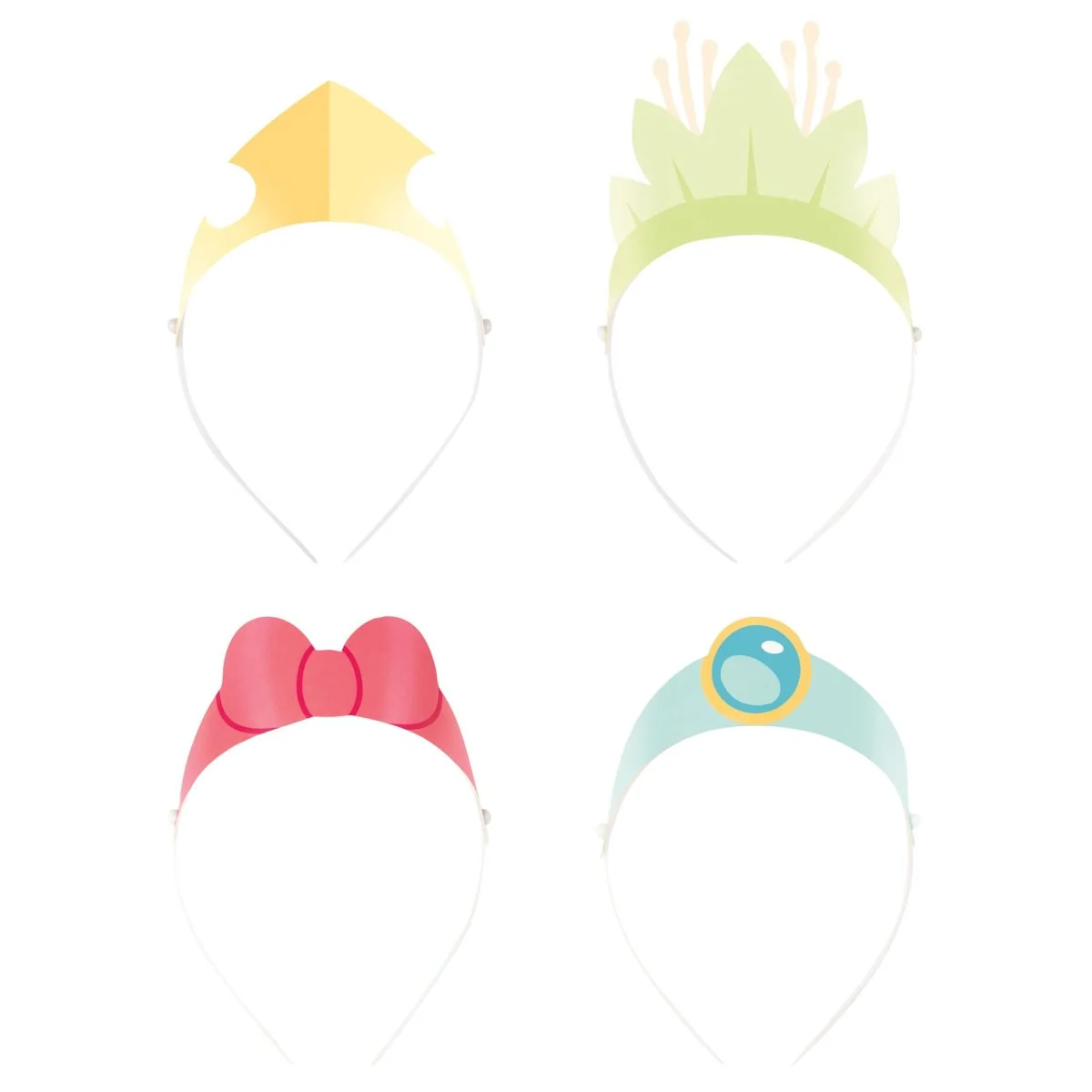 Disney Princesses Birthday Paper Headband, 4 Count