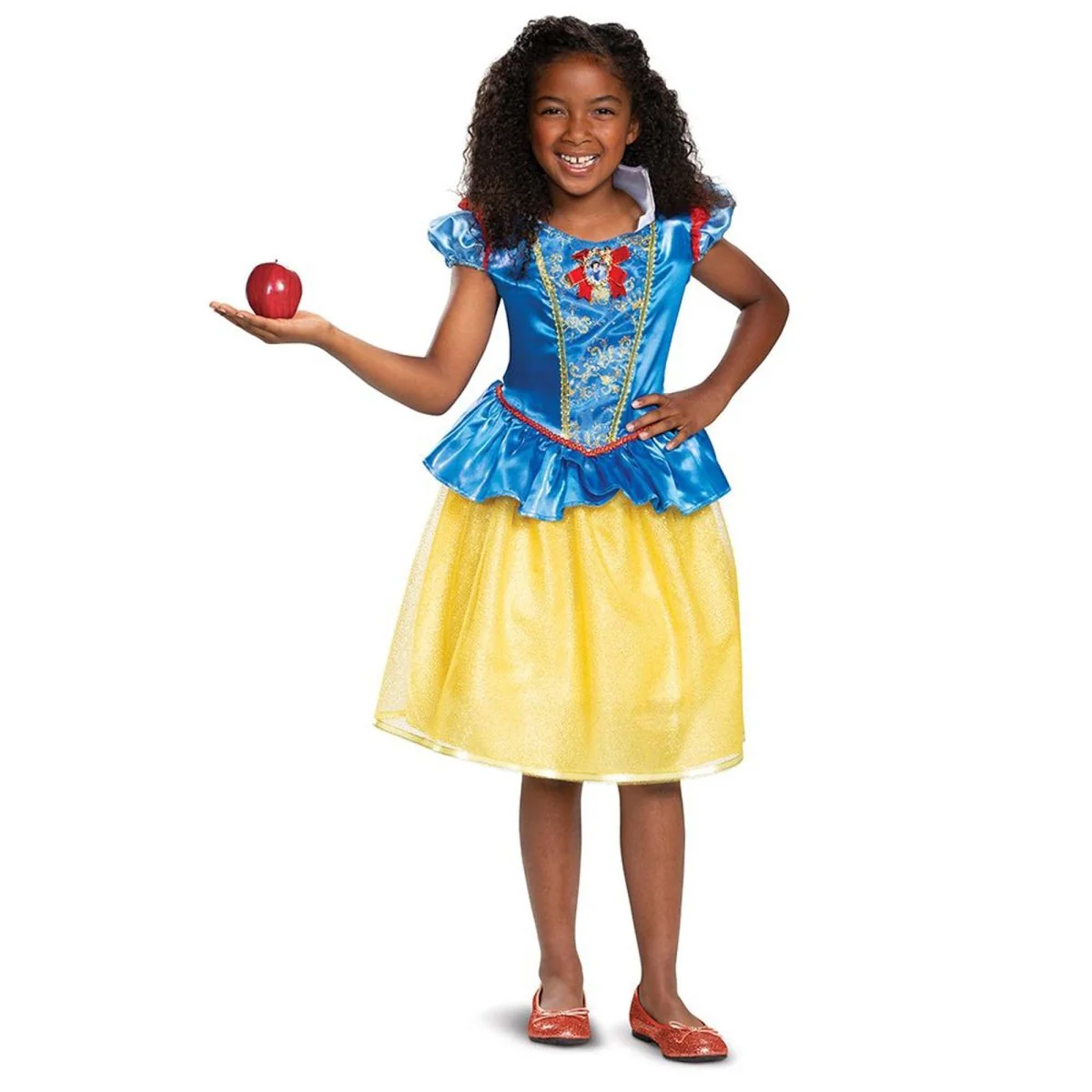 Disney Snow White Classic Dress Costume for Kids, Blue and Yellow Dress