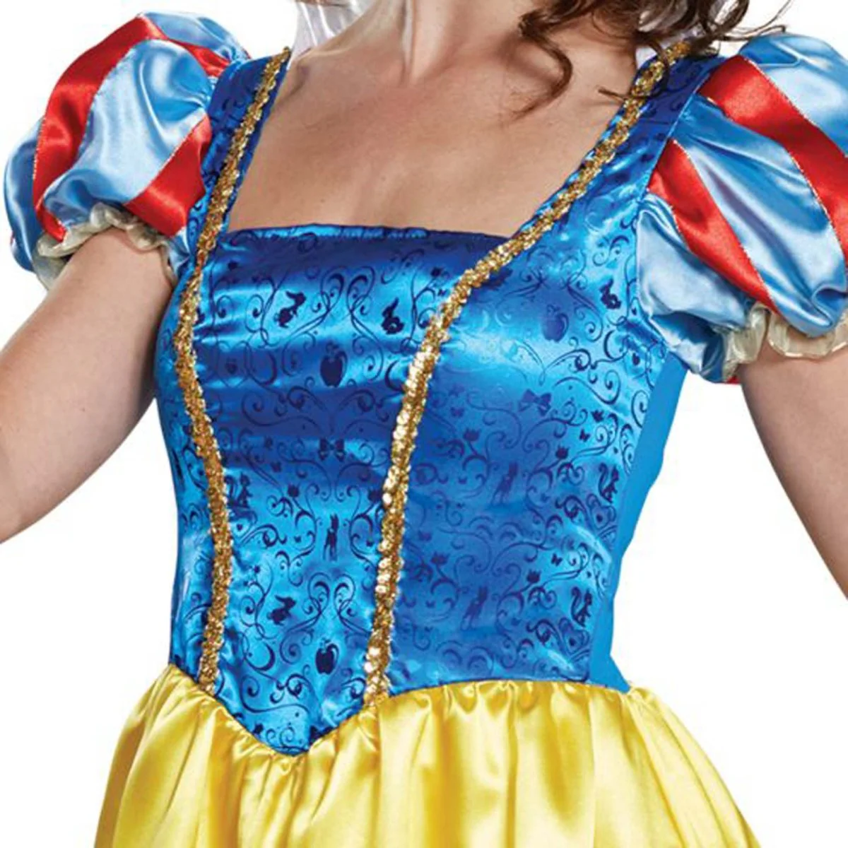 Disney Snow White Deluxe Costume for Adults, Blue and Yellow Dress - Image 4