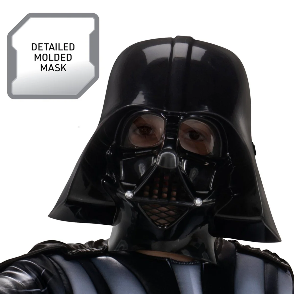Disney Darth Vader Costume for Kids, Star Wars, Black Padded Jumpsuit - Image 3