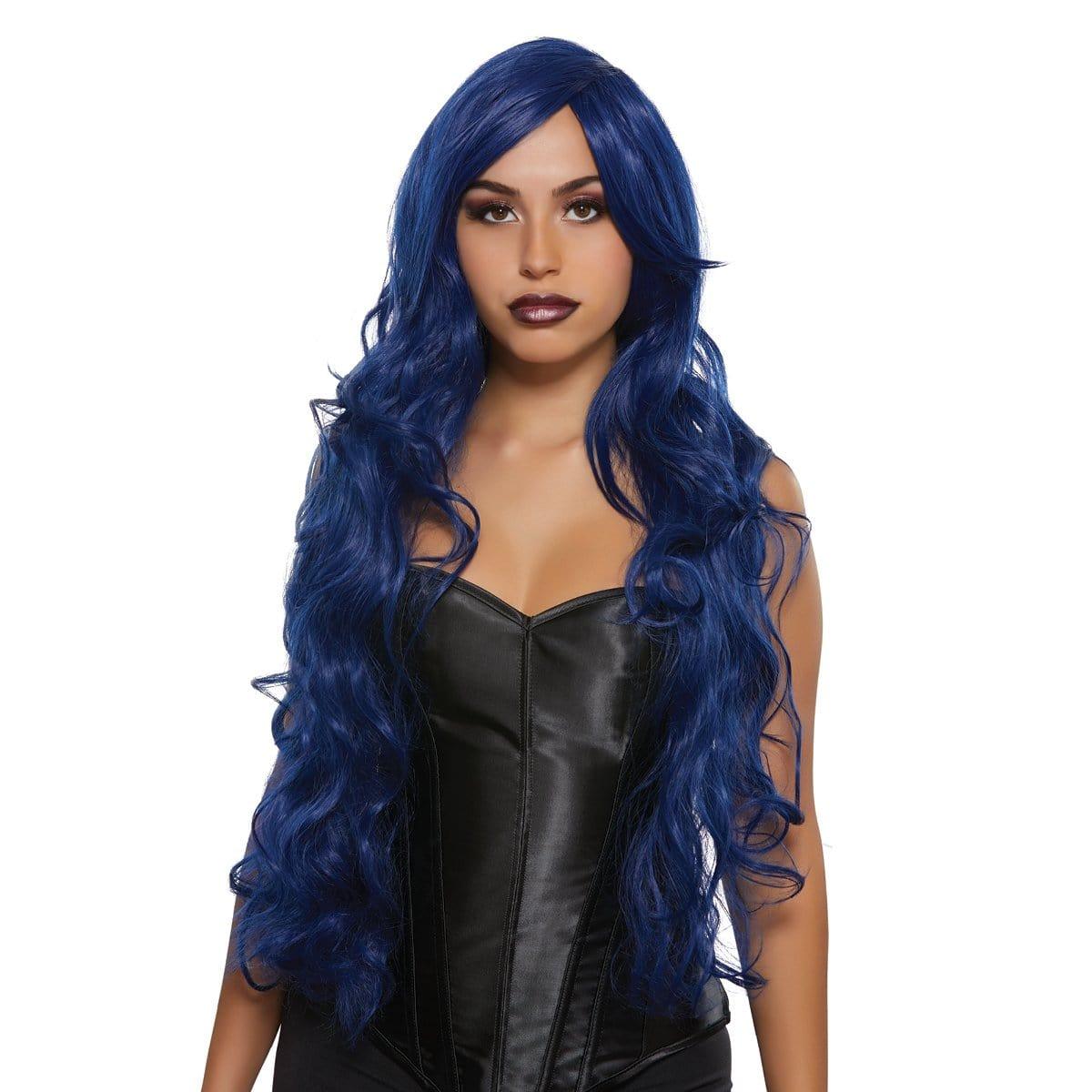 Midnight blue Diva wig for women