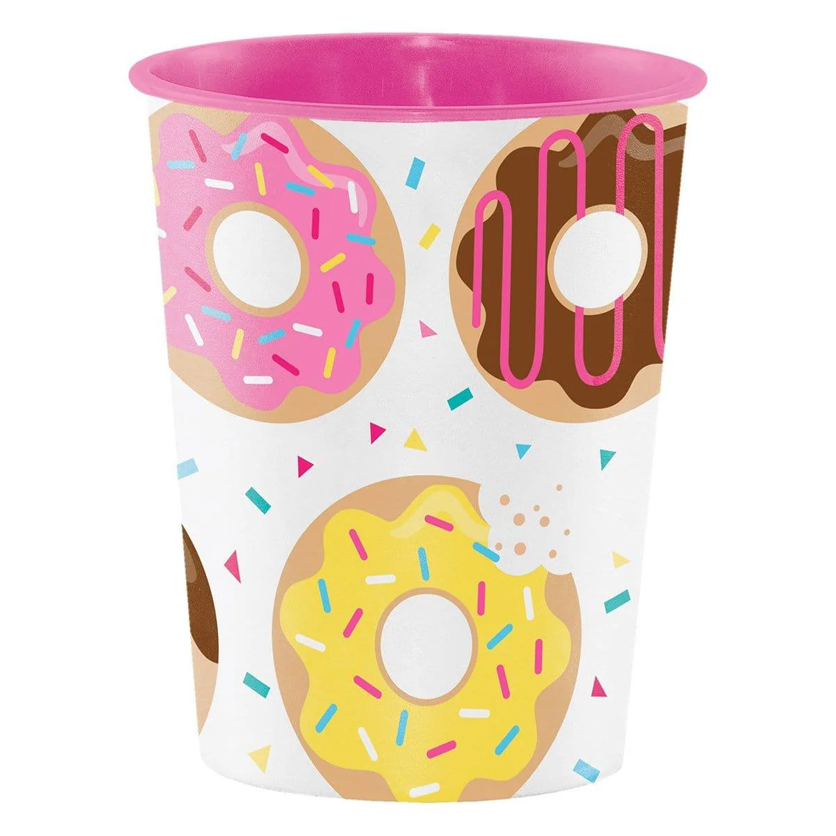 Donut Time plastic favor cup