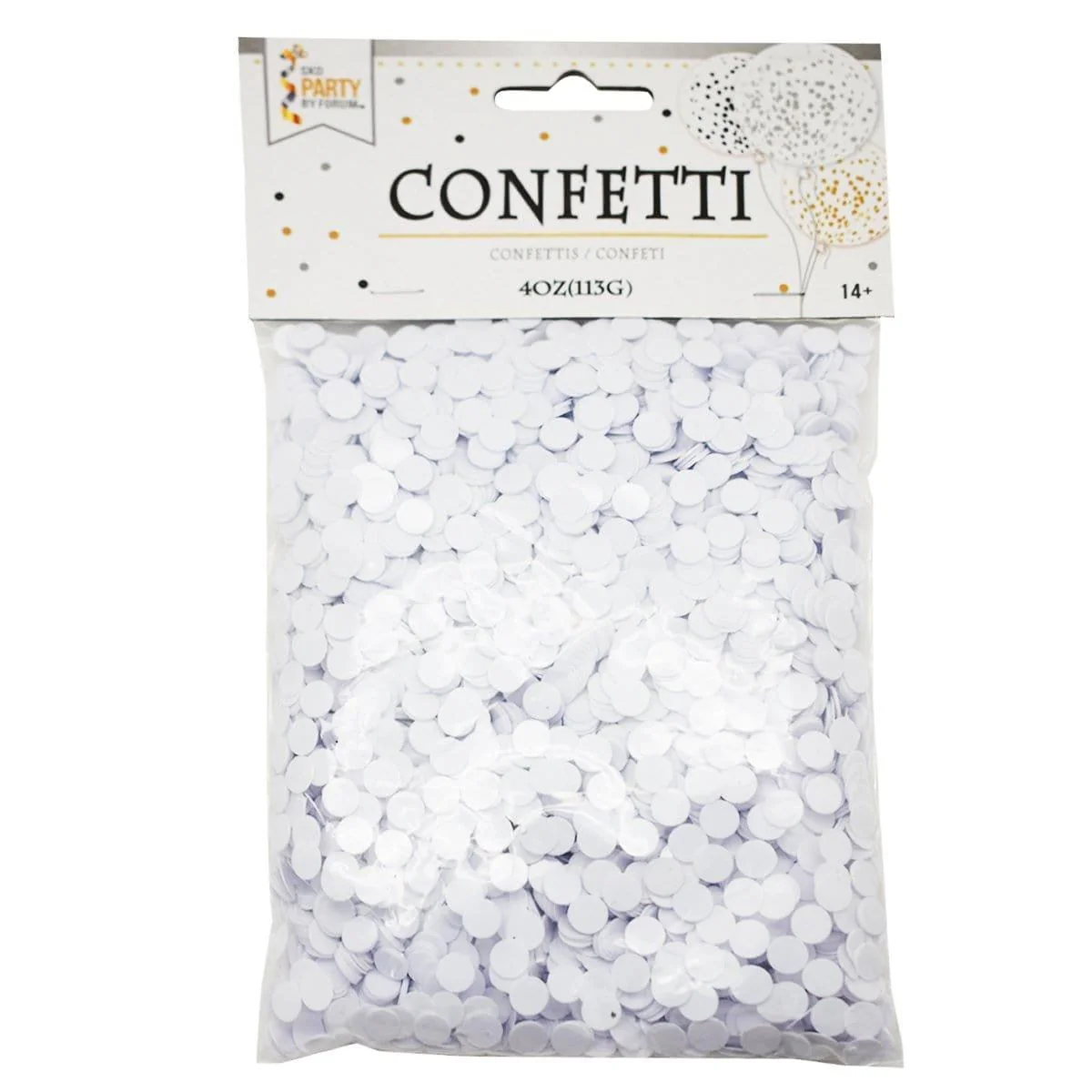 Dot Confetti 4 Oz. - White