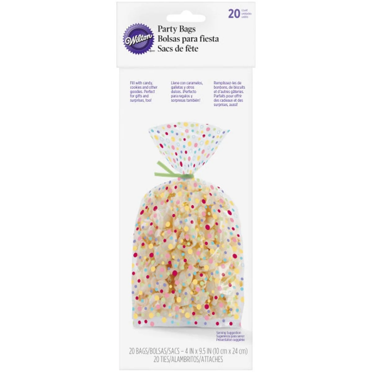 Dots Sweet Cello Treat Bags, 20 Count - Image 2