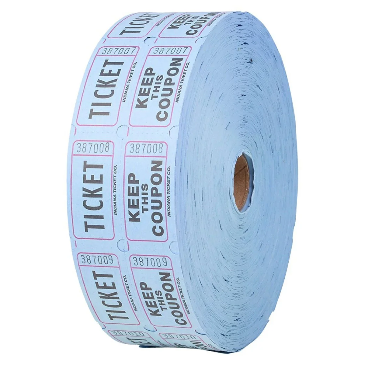 Double Ticket Roll, Blue, 2000 Count - Image 2