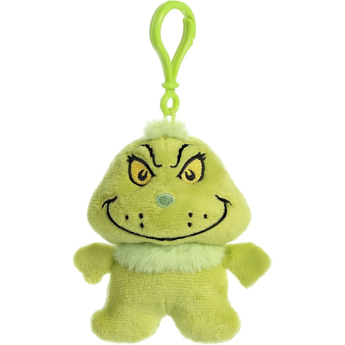 Dr. Seuss: The Grinch, Grinch Clip-on Plush, 4 Inches