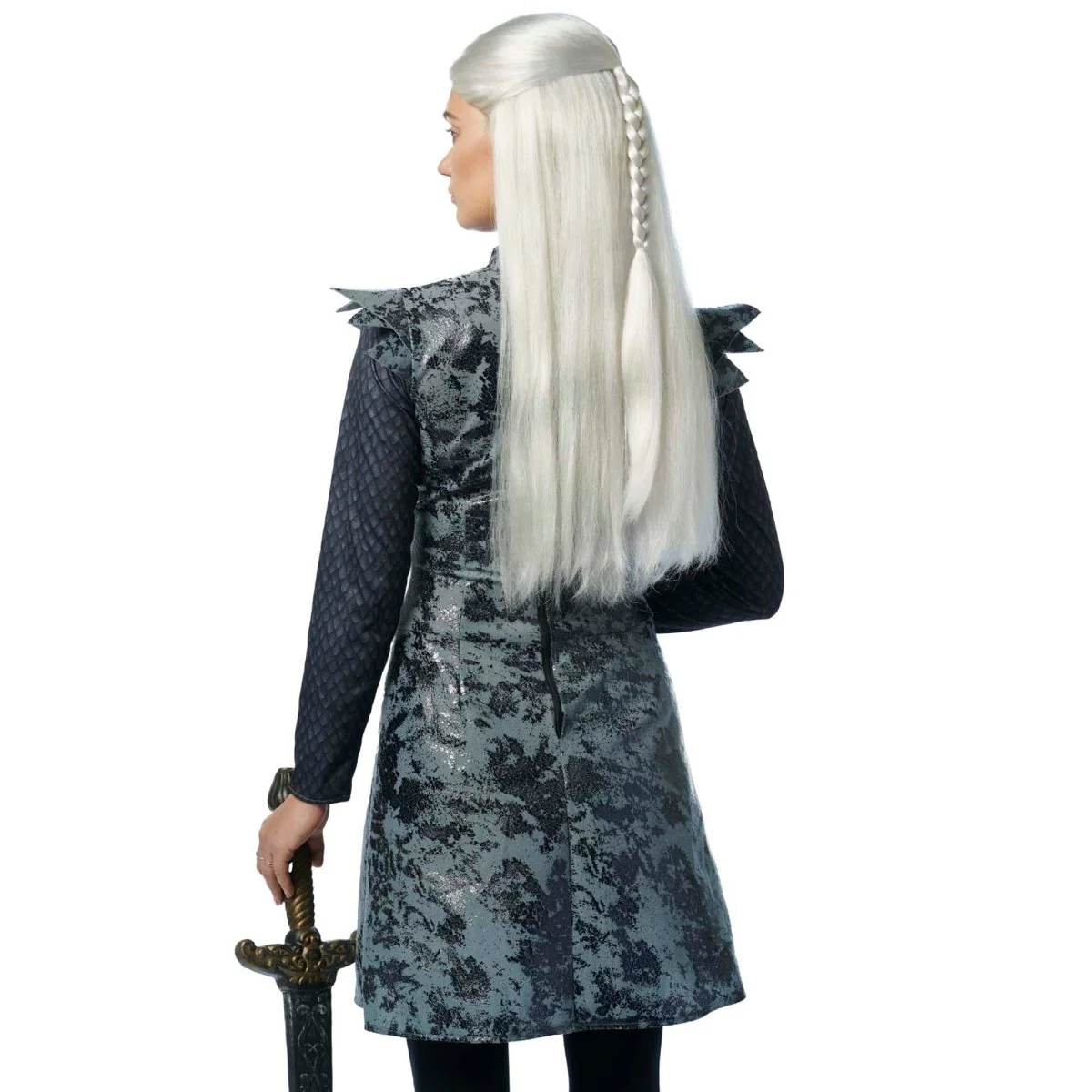 Dragon Princess White Wig for Adults - Image 2