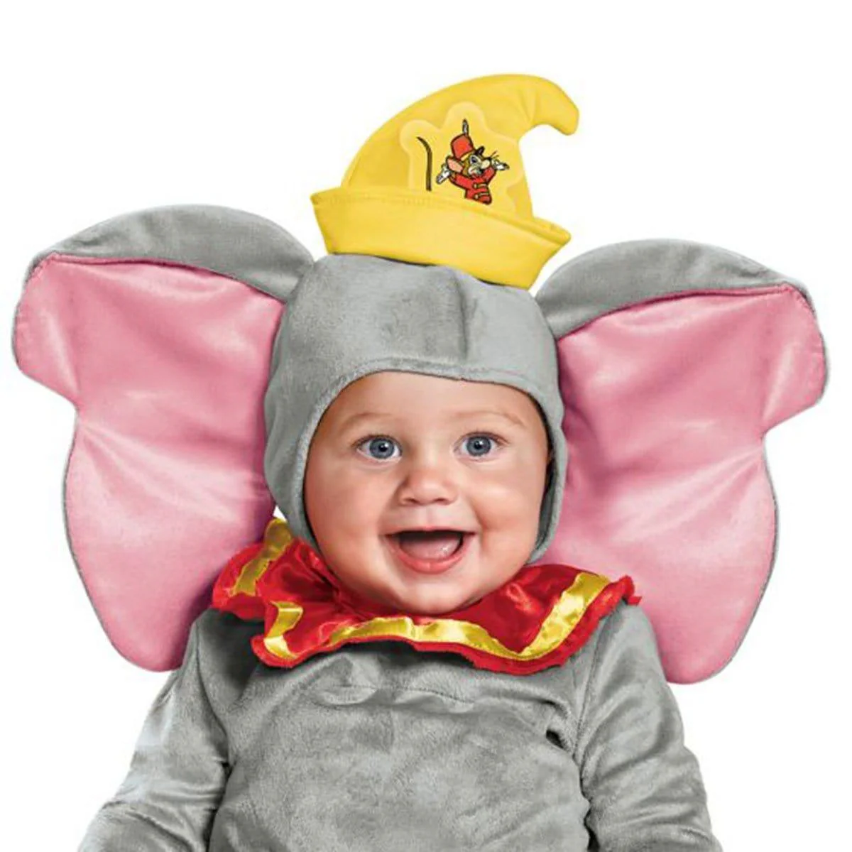 Disney Dumbo Classic Costume for Babies, Grey Jumpsuit and Headpiece - Image 2