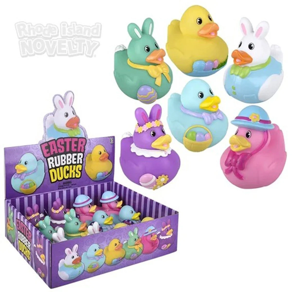 Easter Rubber Duck, 3.5 Inches, Assortment, 1 Count - Image 2