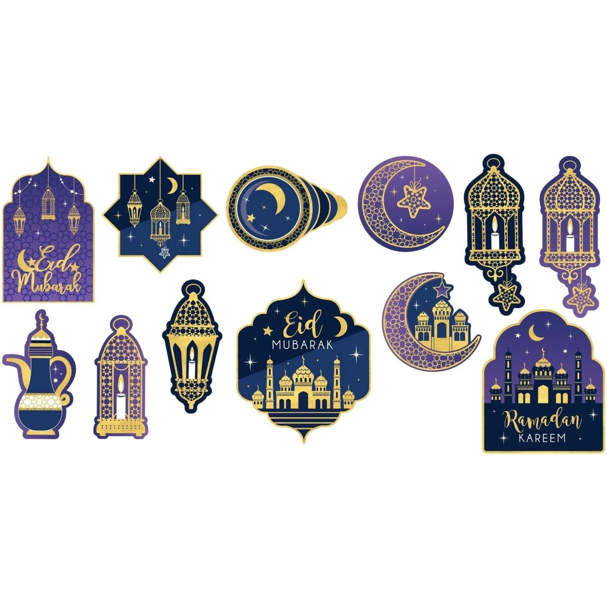 Eid Celebration Cutouts, 12 Count