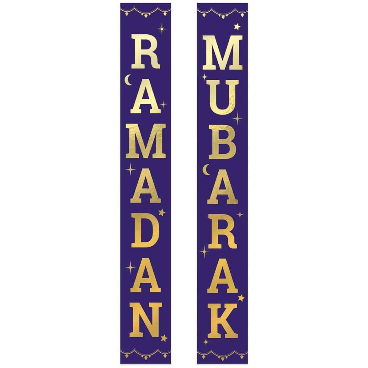 Eid Celebration Hanging Flags, 2 Count