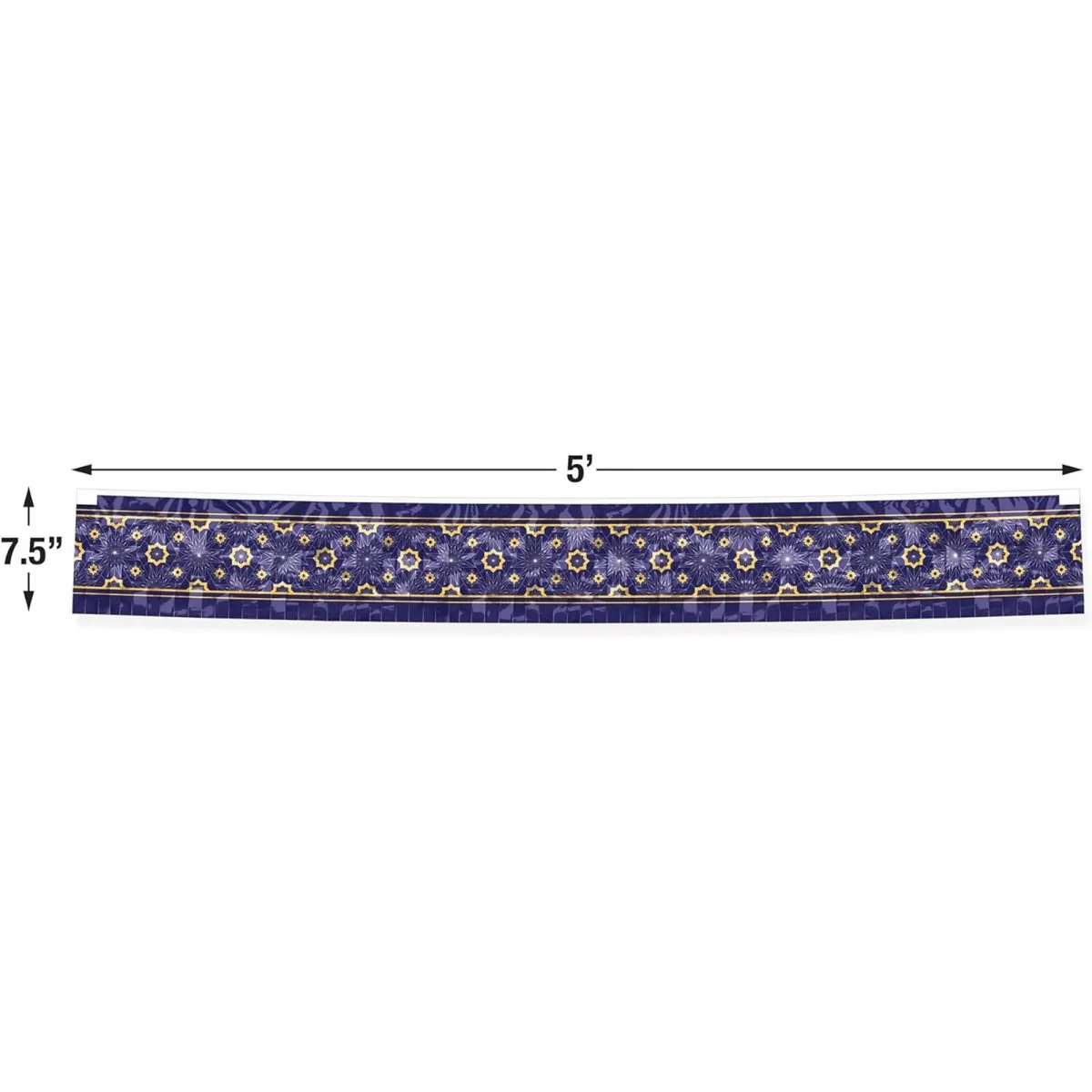 Eid Metallic Fringe Banner, 60 Inches, 1 Count