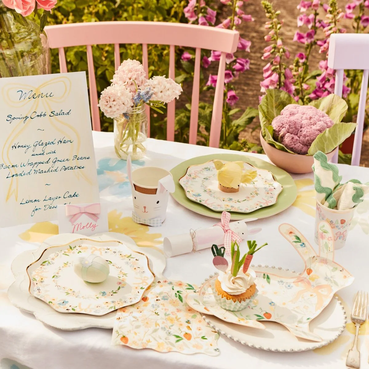 Elegant Flowers Small Beverage Napkins, 16 Count - Image 3
