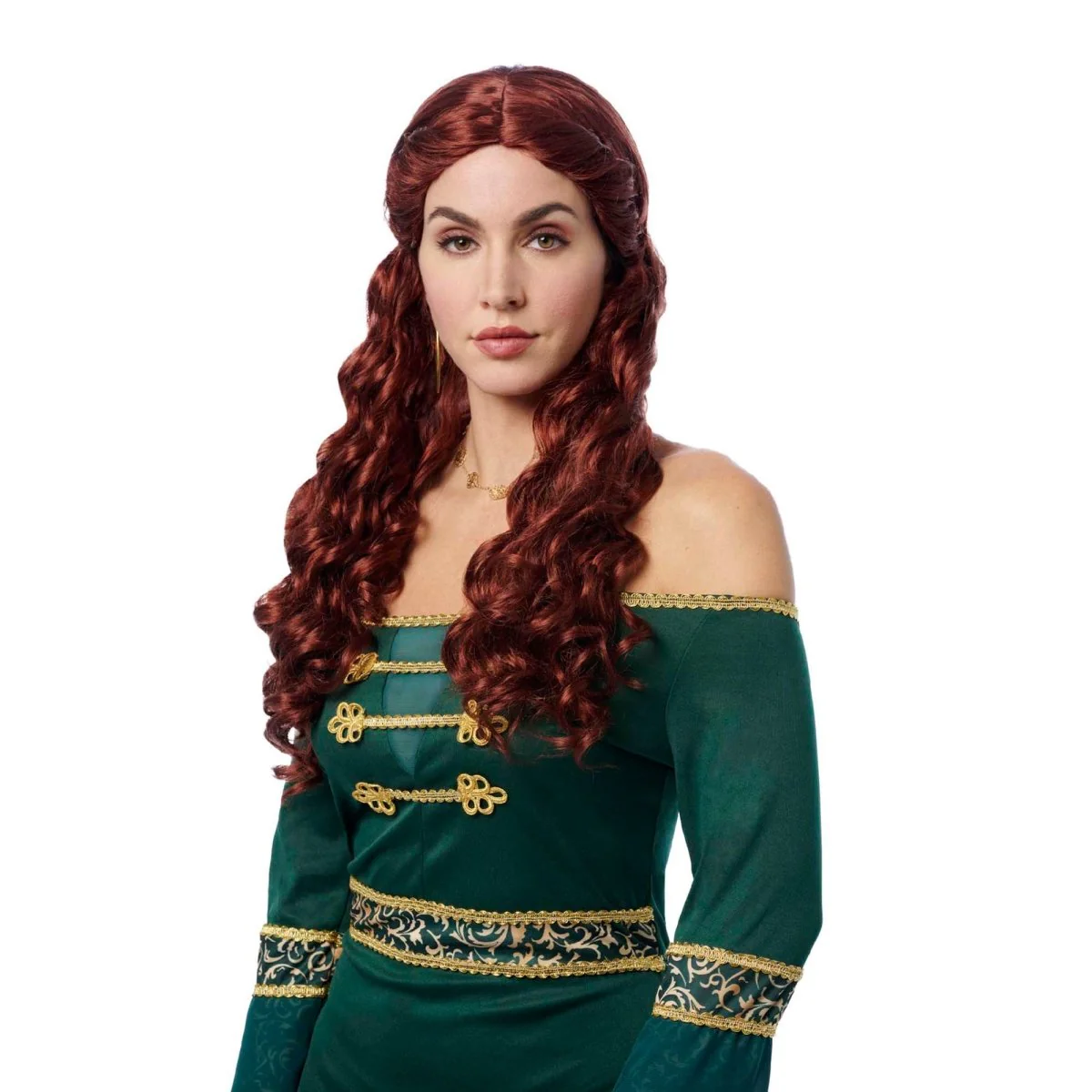 Emerald Queen Auburn Wig for Adults