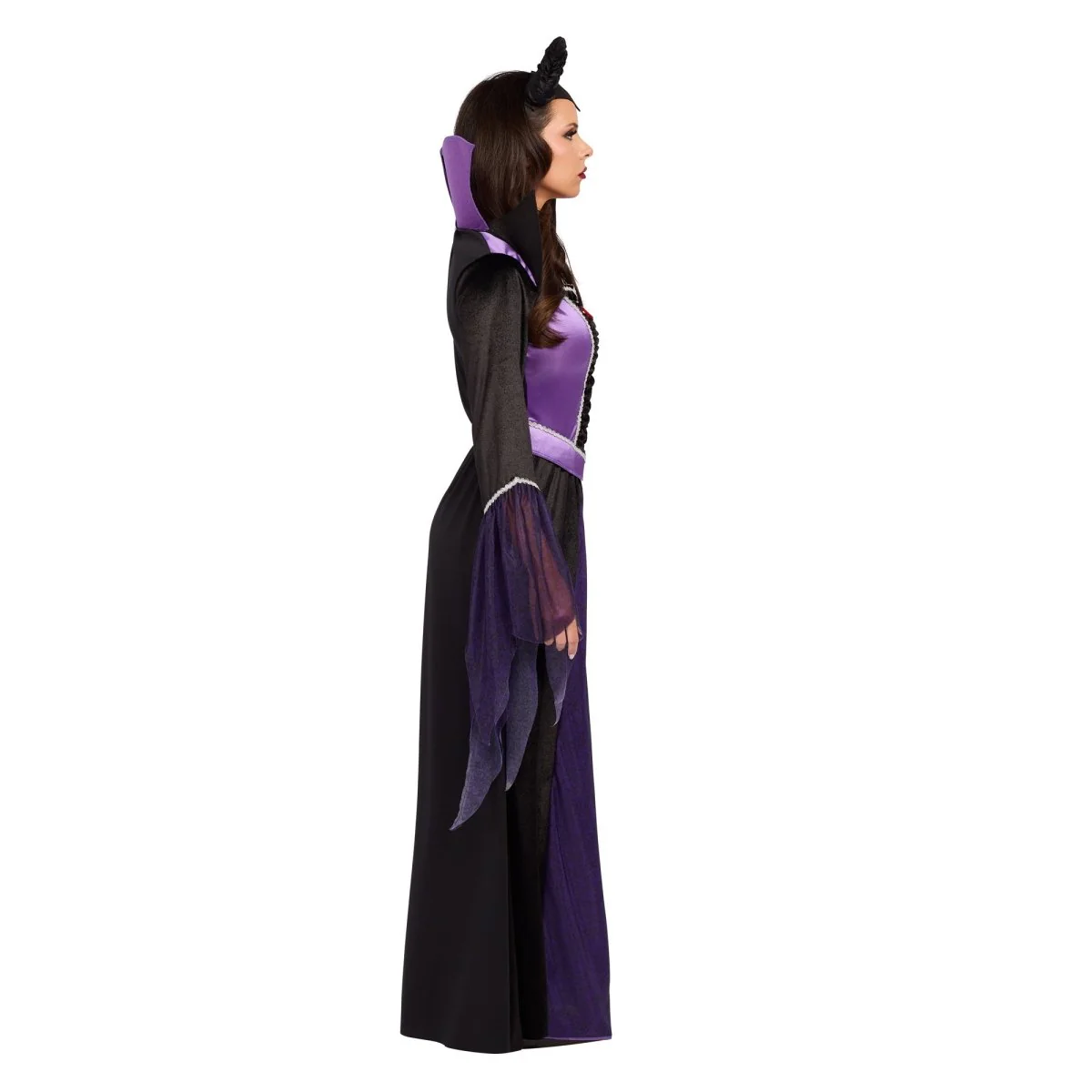Evil Queen Costume for Adults, Dress and Headband - Image 3