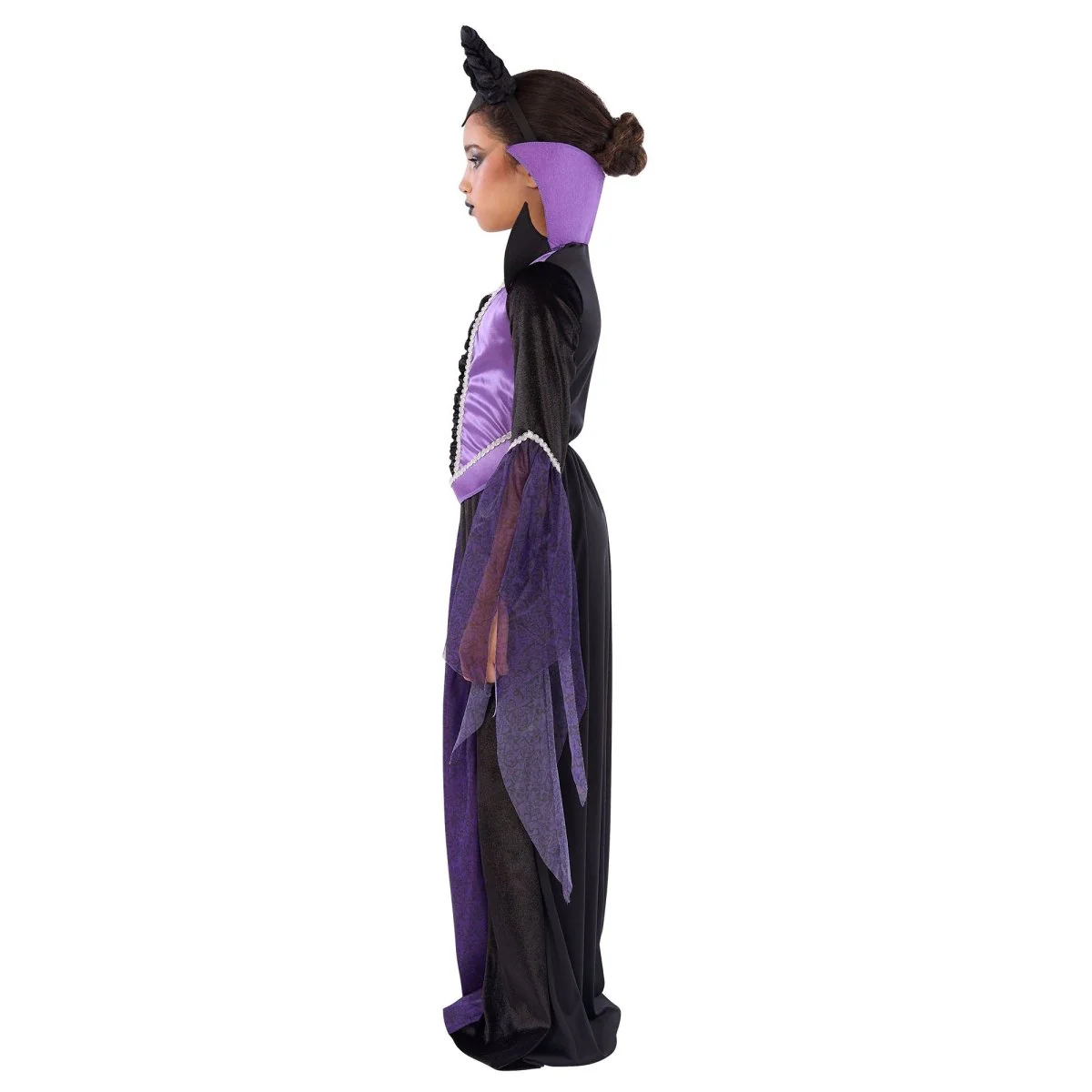 Evil Queen Costume for Kids, Dress and Headband - Image 3