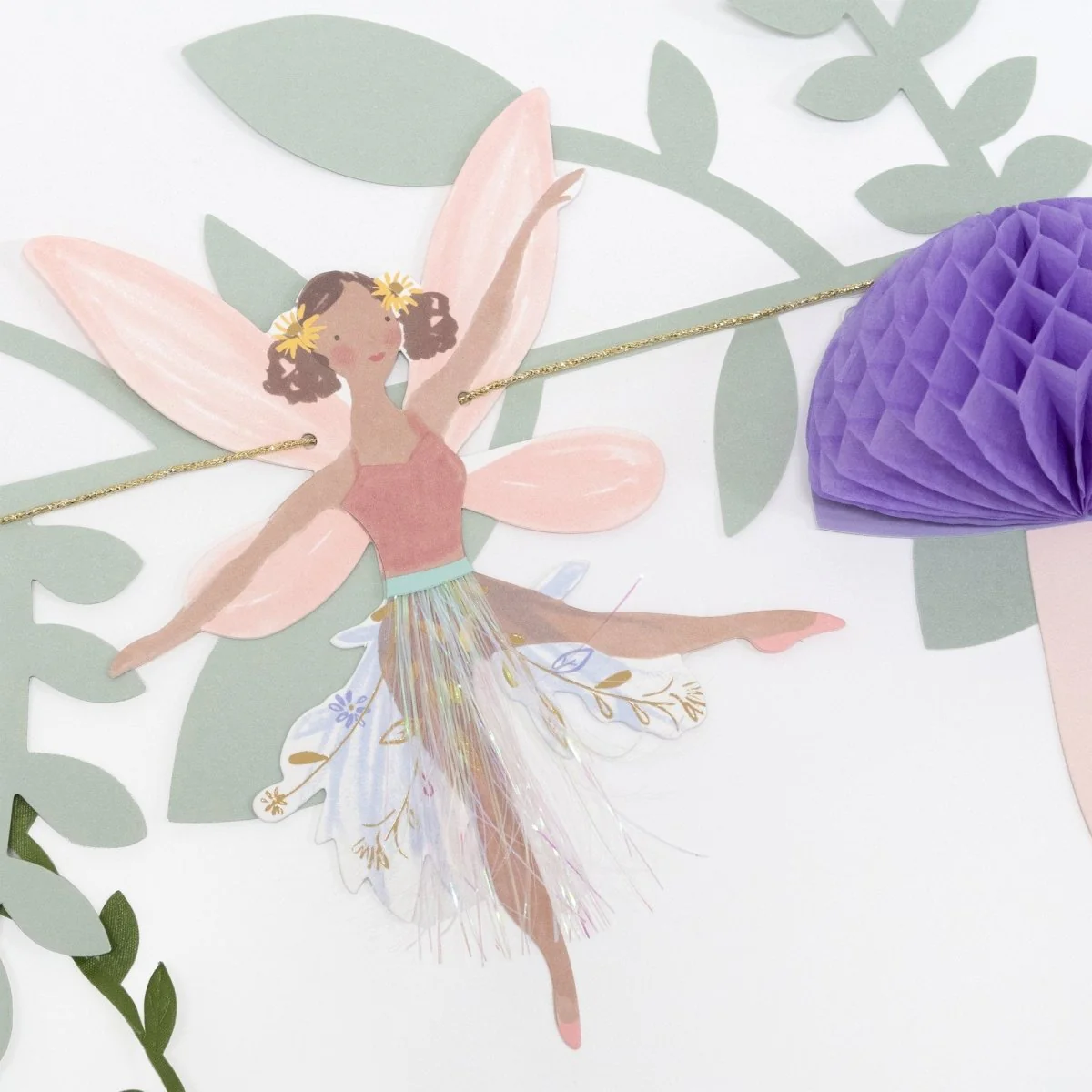 Fairy Paper Garland, 72 Inches, 1 Count - Image 3